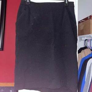 Black pencil skirt